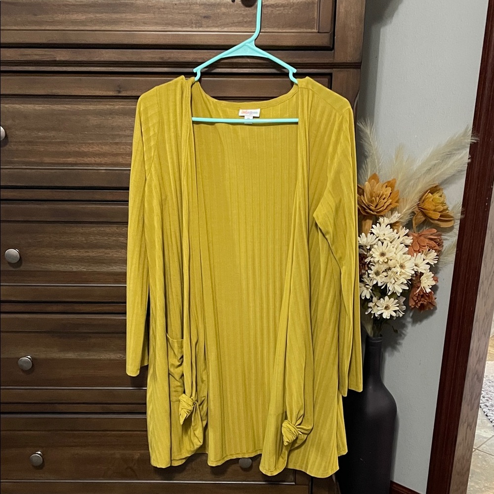 LuLaRoe Tan Open Front Cardigan